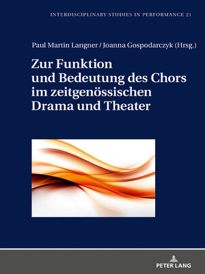 cover image of Zur Funktion und Bedeutung des Chors im zeitgenössischen Drama und Theater